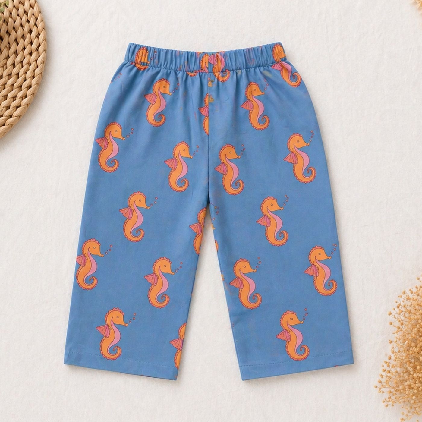 Blue Seahorse Besties Pants