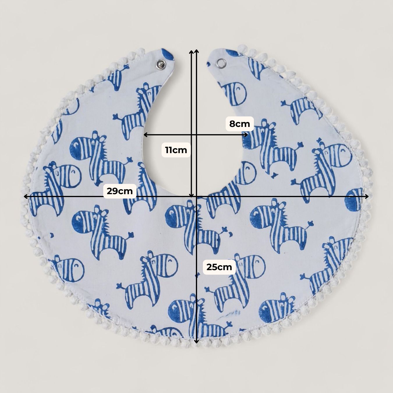 Indigo Zeebo The Zebra Bib