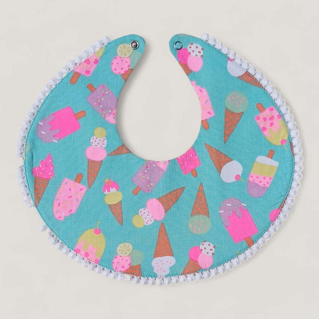 Teal Green Ice Cream Bib