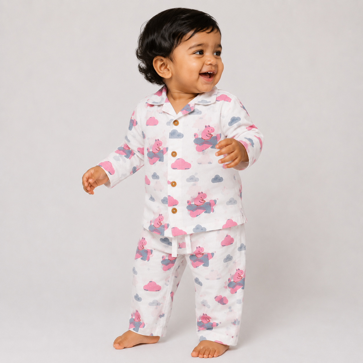 Pink Flying Friends Nightsuit