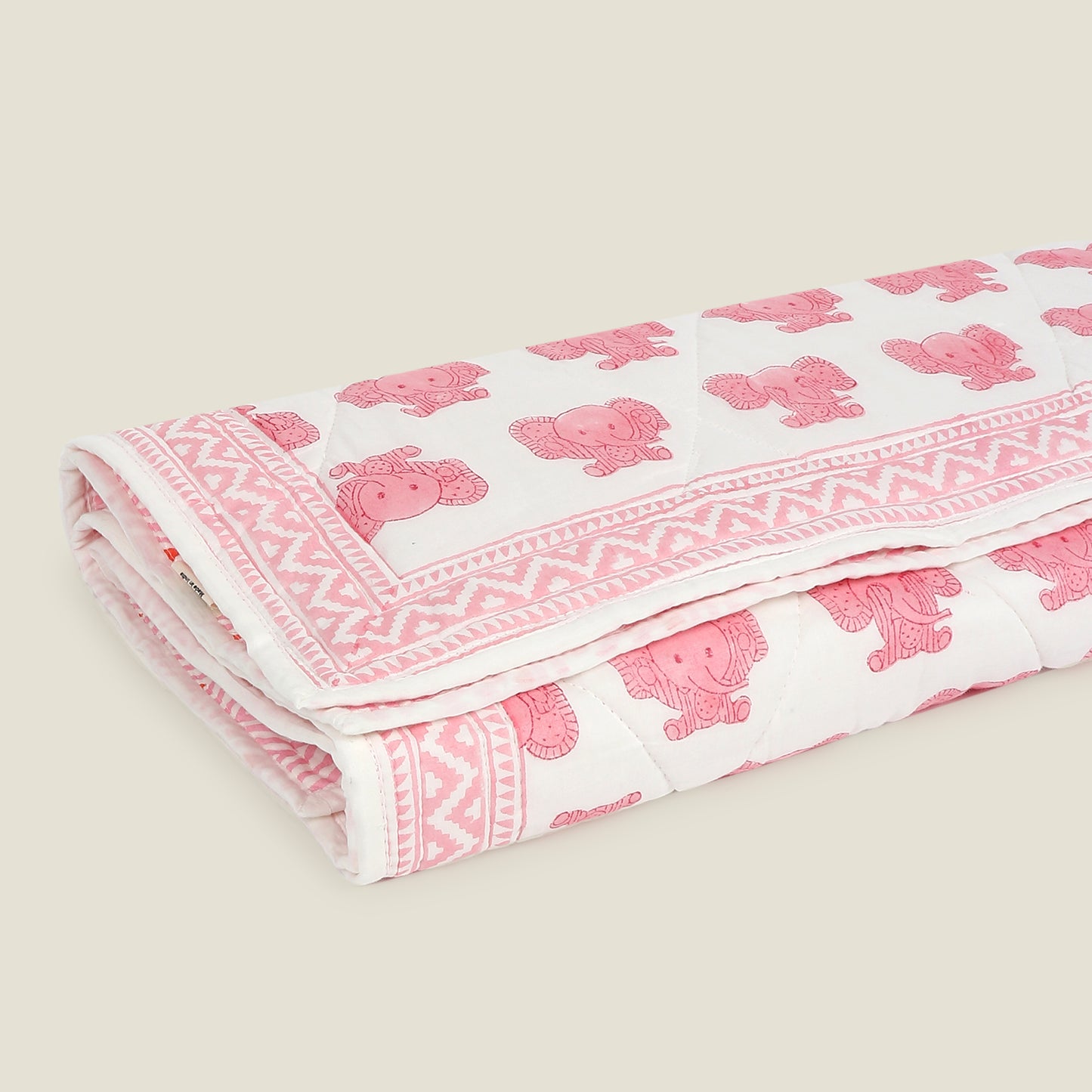 Peekaboo Quilt - Organic Cotton Quilt for Baby & Kids - Pink