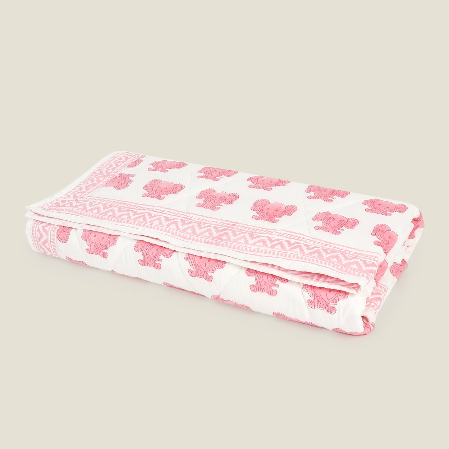 Peekaboo Quilt - Organic Cotton Quilt for Baby & Kids - Pink
