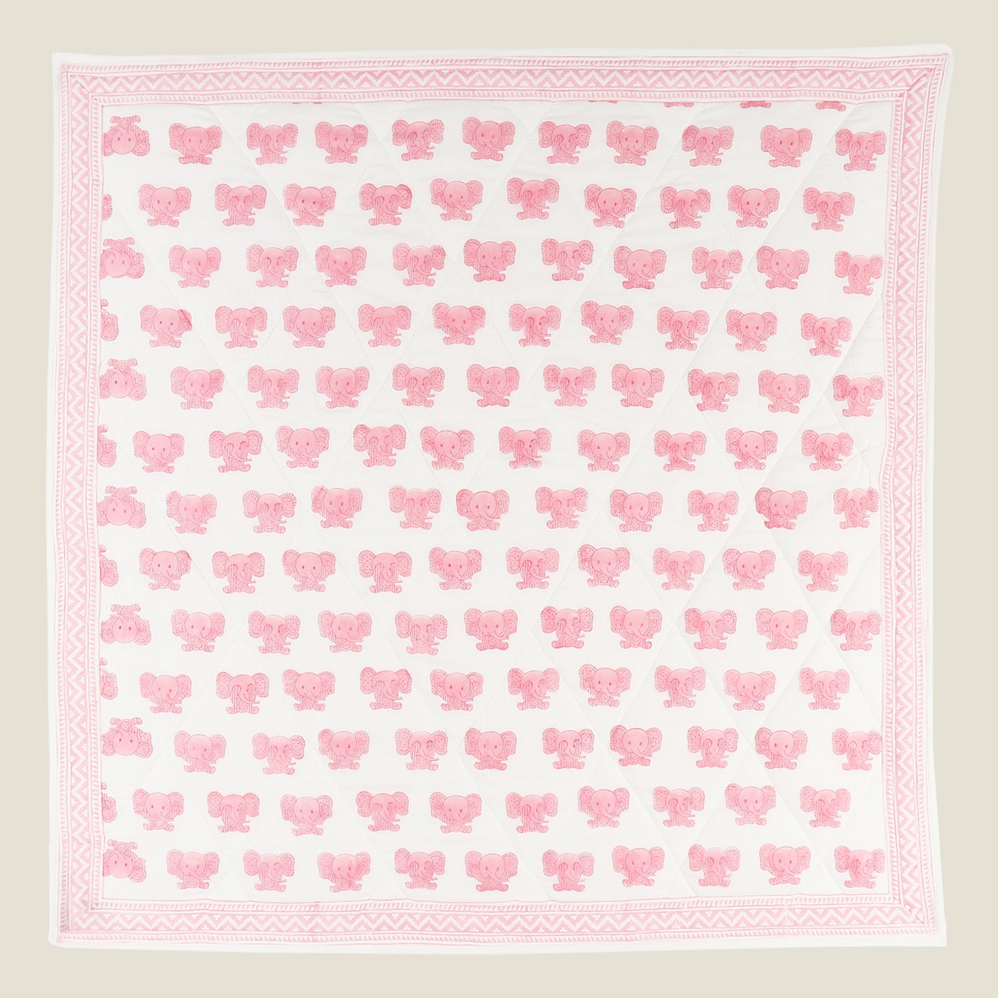 Peekaboo Quilt - Organic Cotton Quilt for Baby & Kids - Pink
