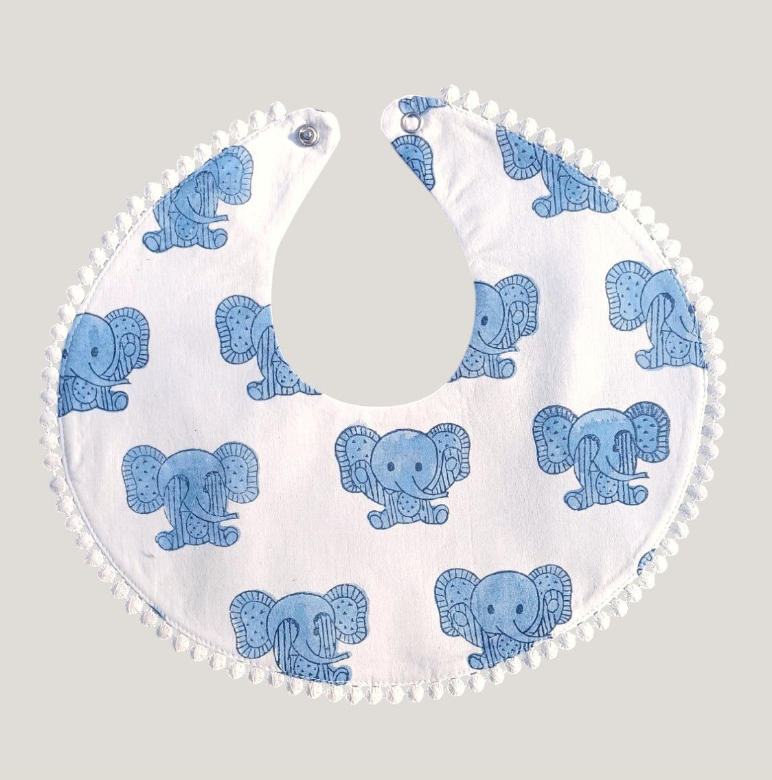 Blue Peekaboo Elephant Bibs