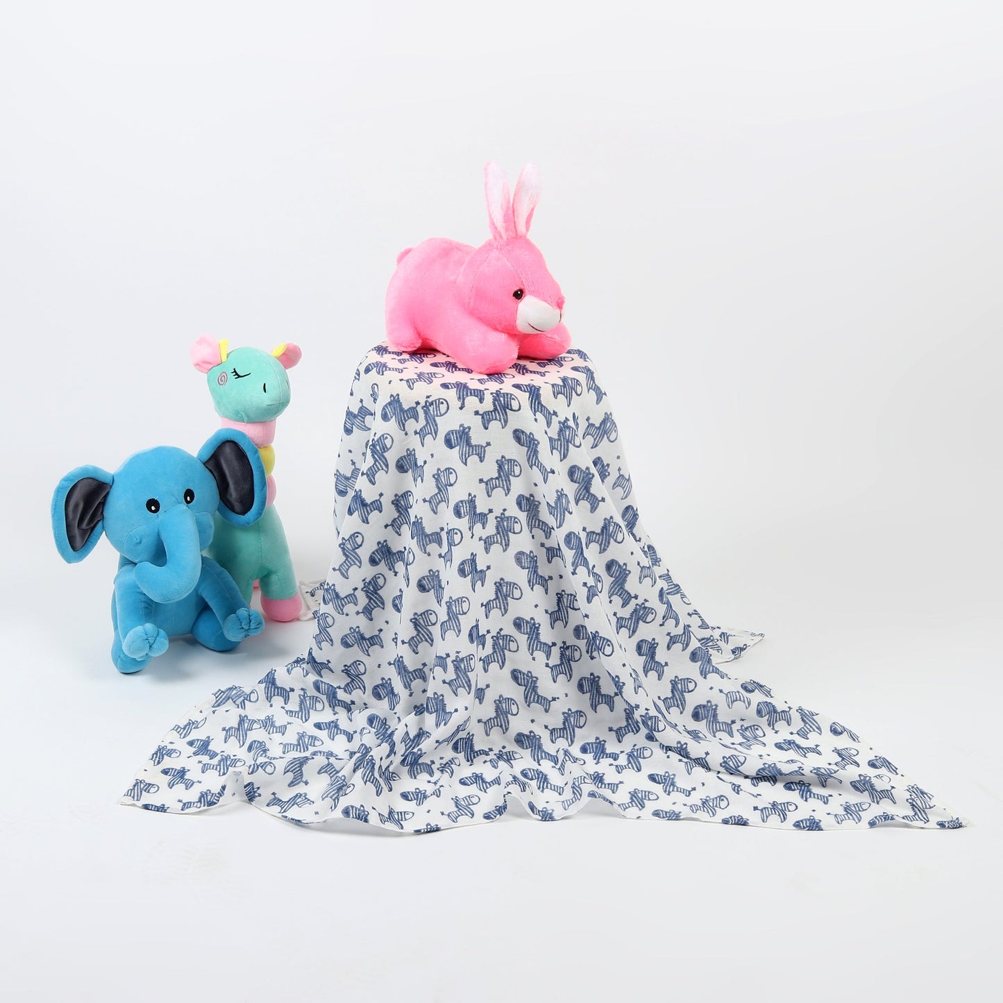 Zeebo the Zebra - Indigo Swaddle