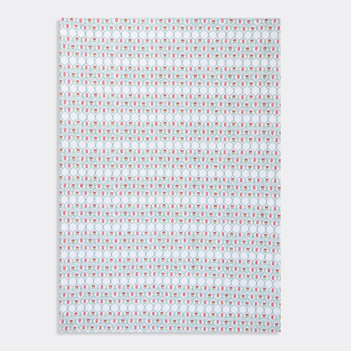 Puppke the Cupcake - Turquoise Cot Sheet