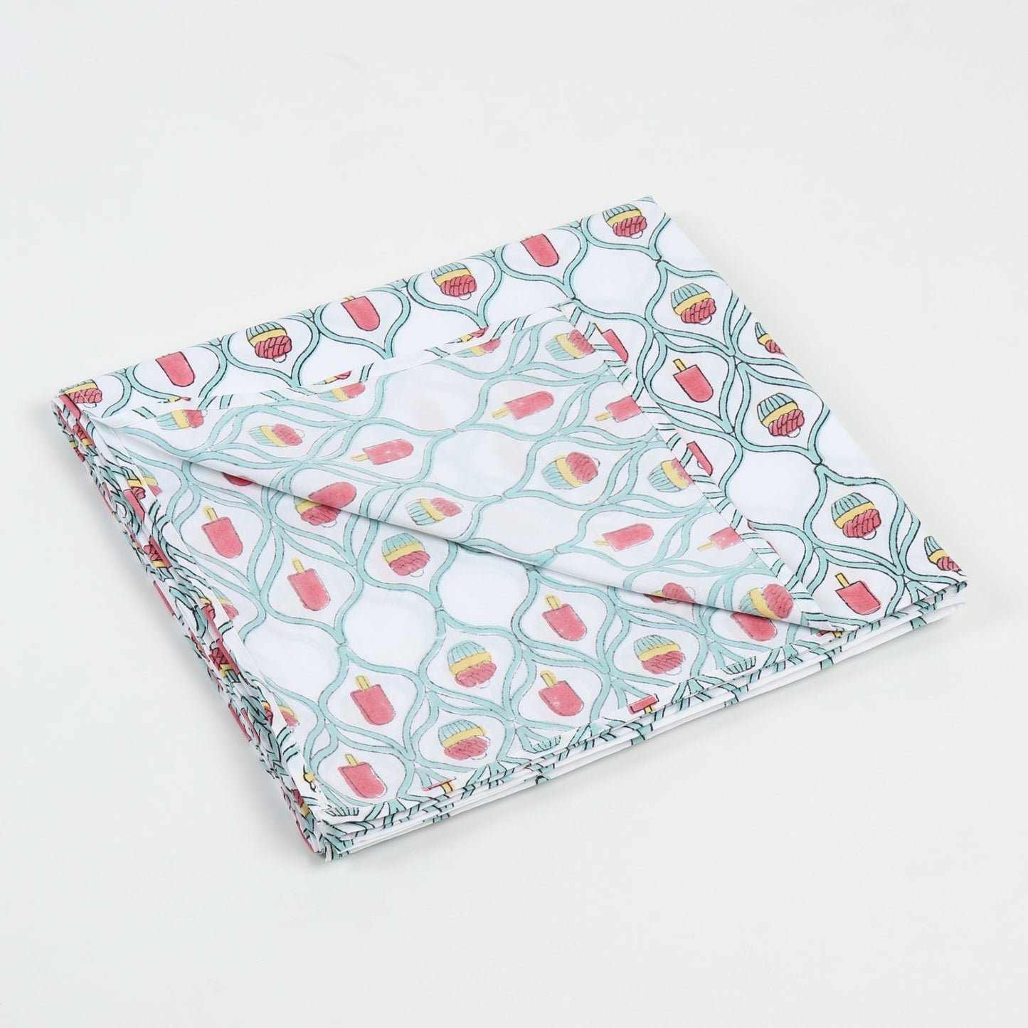 Puppke the Cupcake - Turquoise Cot Sheet