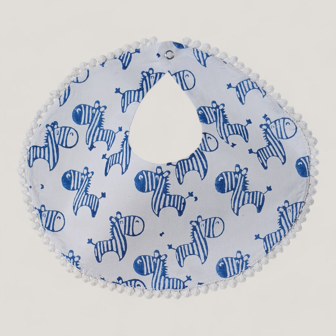 Indigo Zeebo The Zebra Bib