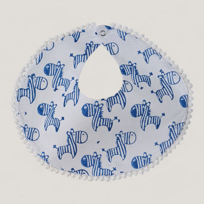 Indigo Zeebo The Zebra Bib