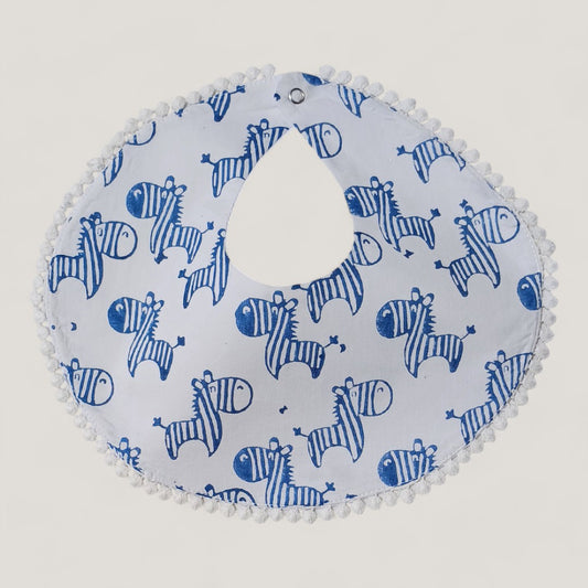 Indigo Zeebo The Zebra Bib