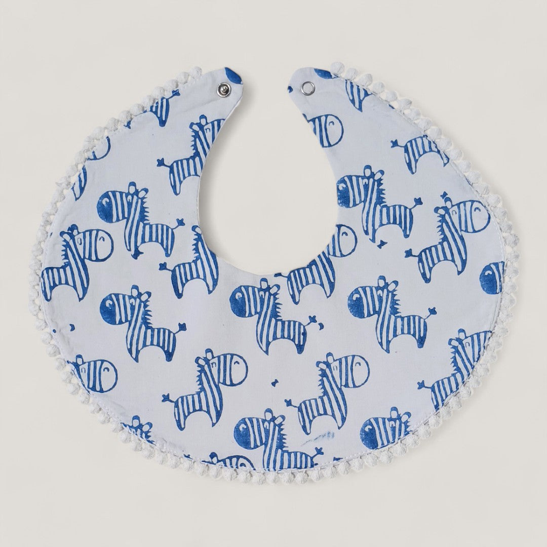 Indigo Zeebo The Zebra Bib
