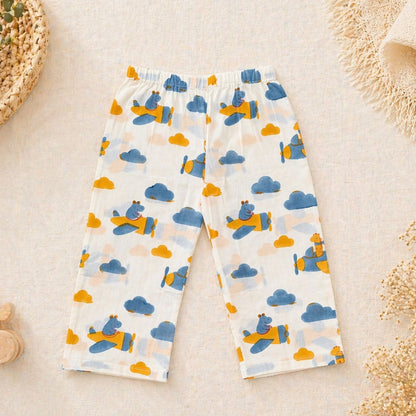 Flying Friends Blue Pant Set