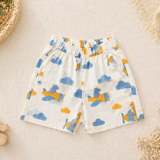 Flying friends Blue Shorts