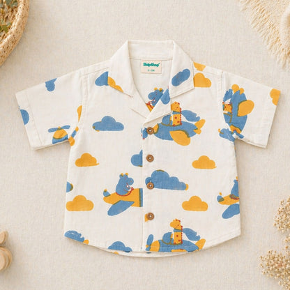 Flying Friends Blue Pant Set