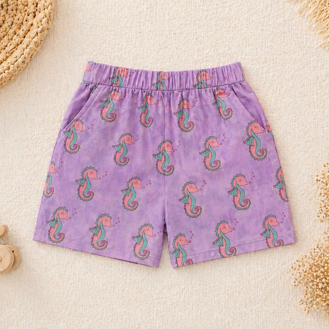 Lilac Seahorse Bestie Shorts