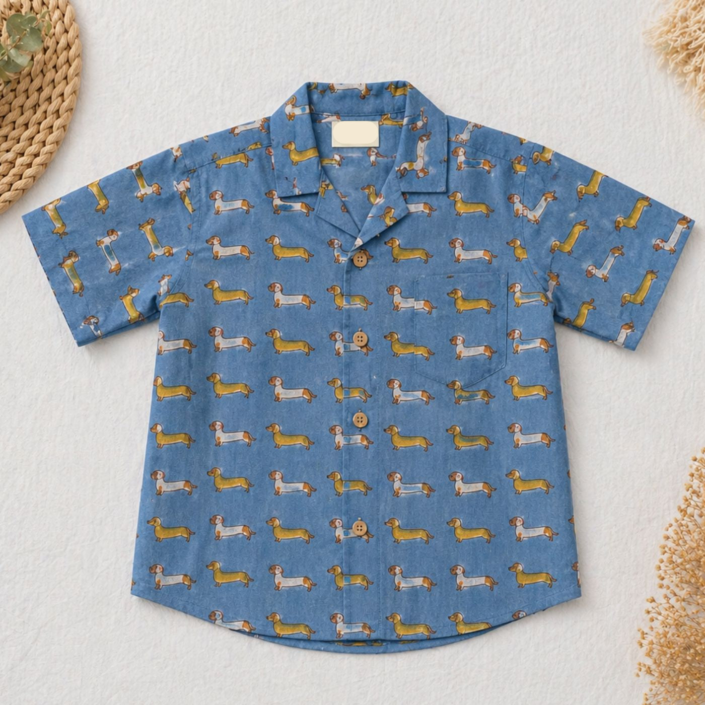 Blue Furry Best Friend Co-ord Short Sets