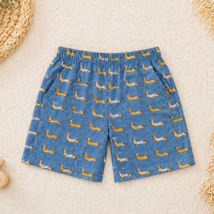 Blue Furry Best Friend Co-ord Short Sets