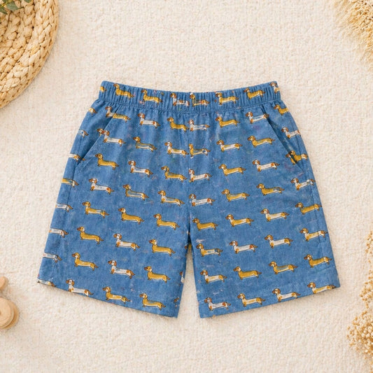 Blue Furry Best Friend Shorts