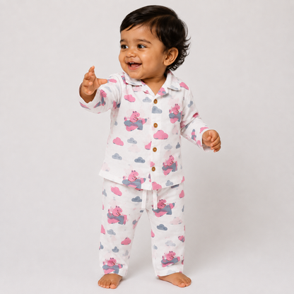 Pink Flying Friends Nightsuit