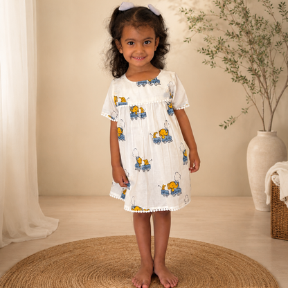 Blue Train Besties Frock