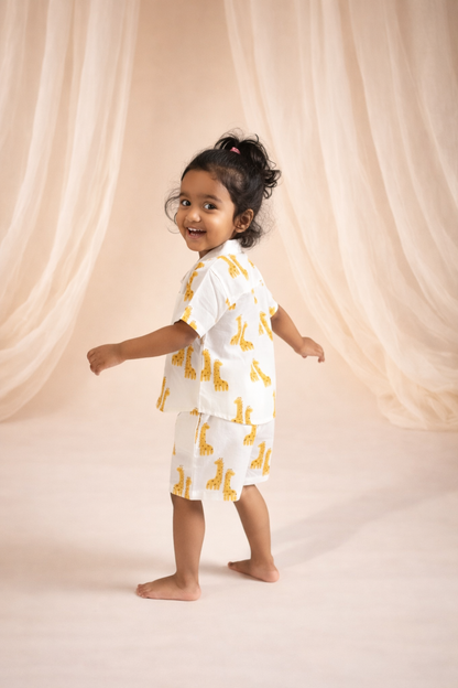 Giraffe Bestie Co-ord Shorts Set