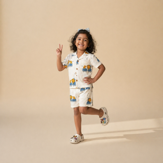 Blue Train Besties Co-ord Shorts Set