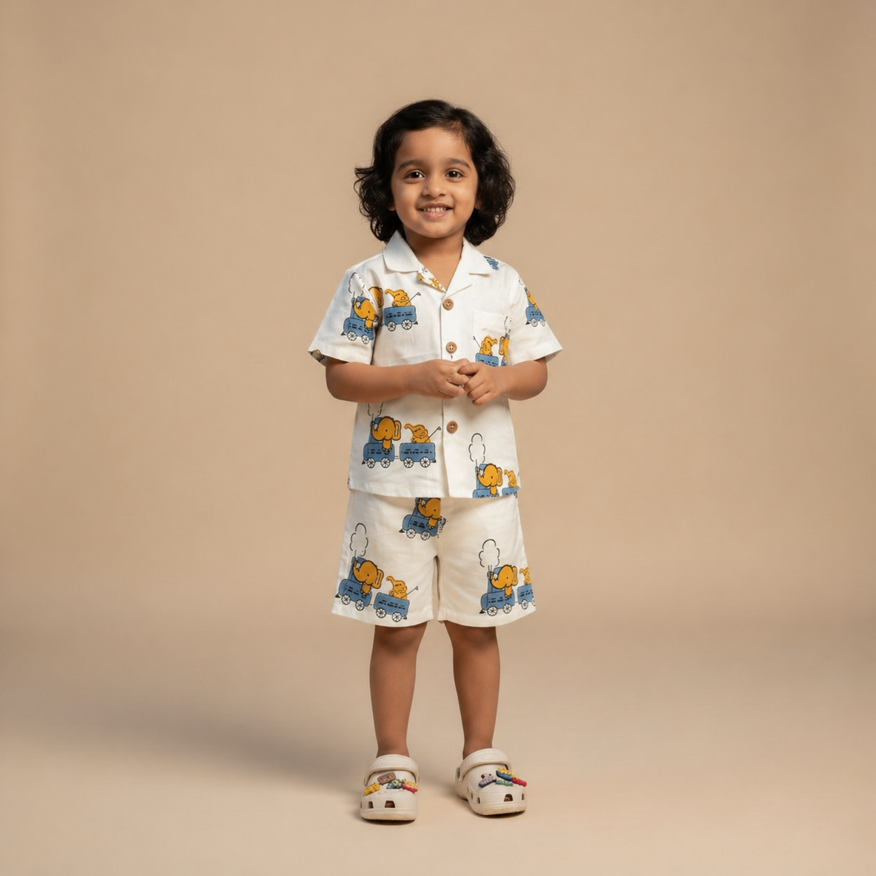 Blue Train Besties Co-ord Shorts Set