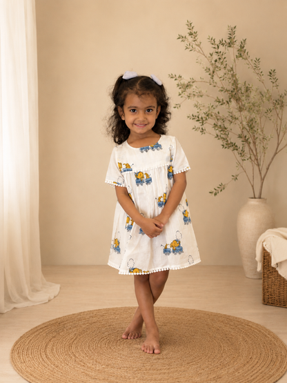 Blue Train Besties Frock
