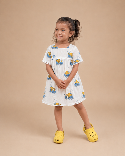 Blue Train Besties Frock