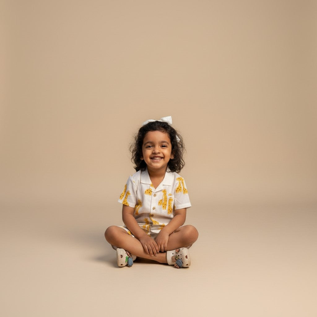 Giraffe Bestie Co-ord Shorts Set