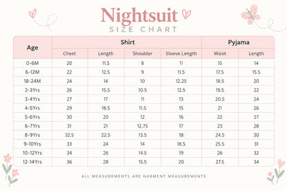 Pink Flying Friends Nightsuit