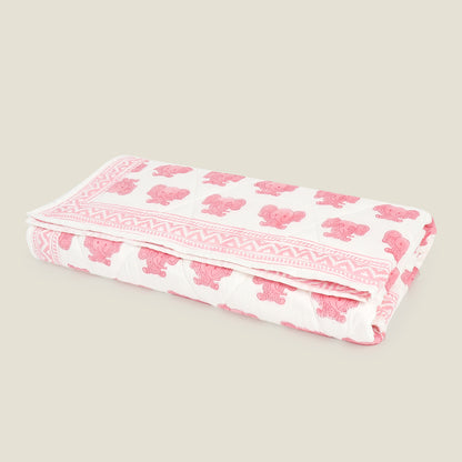 Peekaboo Quilt - Organic Cotton Quilt for Baby & Kids - Pink