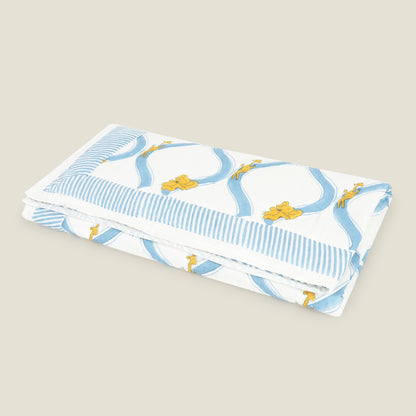Slide Quilt - Organic Cotton Quilt for Baby & Kids - Blue