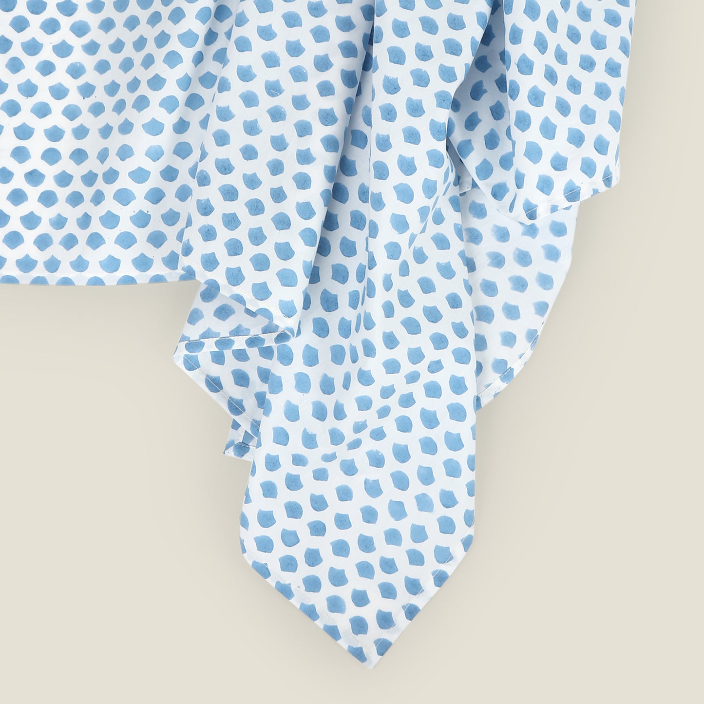 Blue Jharokha Cot Sheet