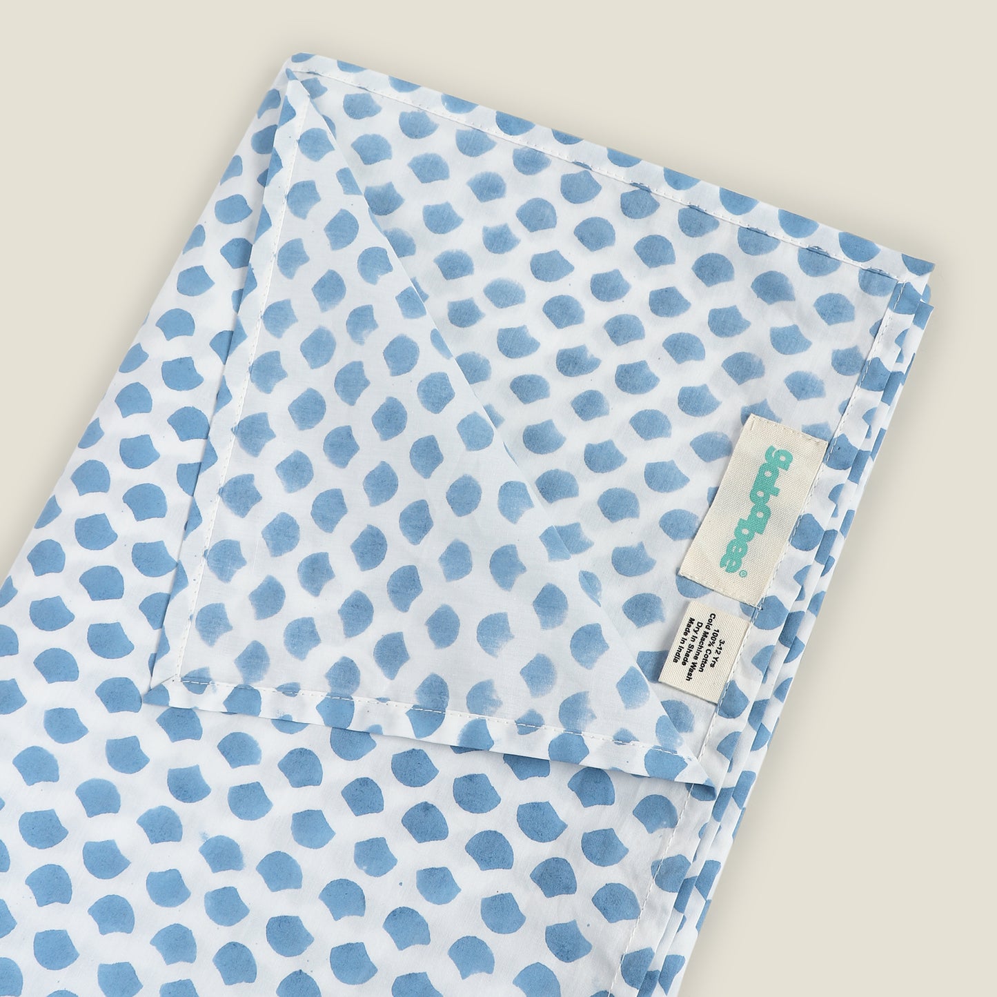 Blue Jharokha Cot Sheet