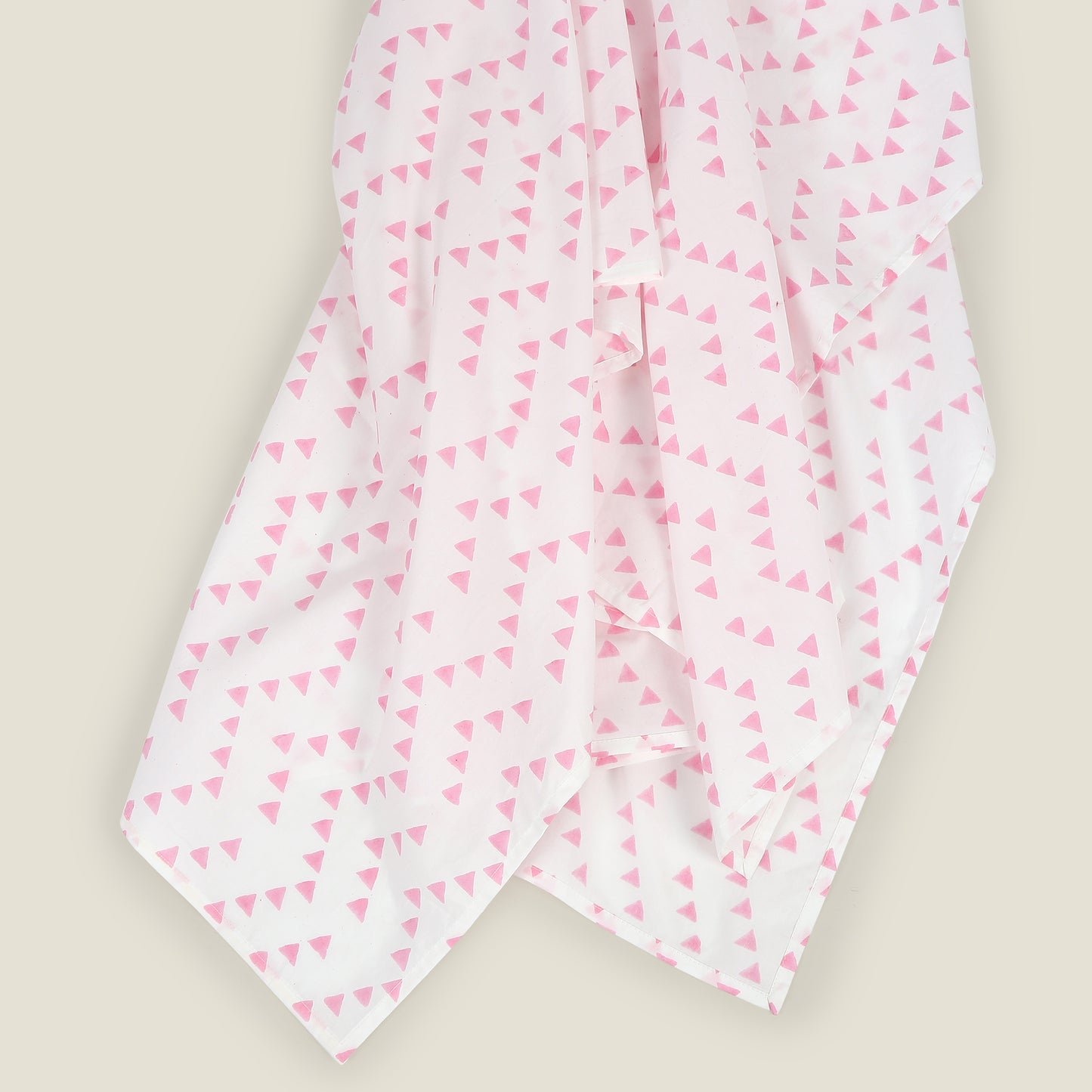 Pink Triangle Cot Sheet
