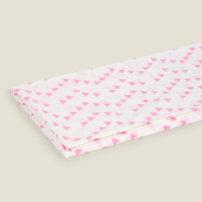 Pink Triangle Cot Sheet