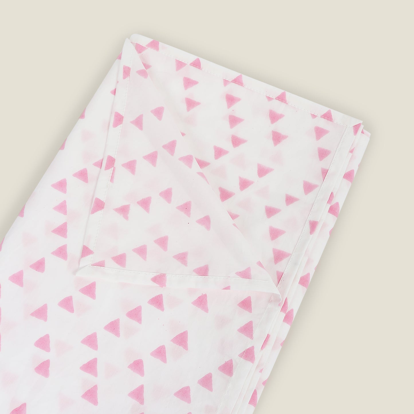 Pink Triangle Cot Sheet