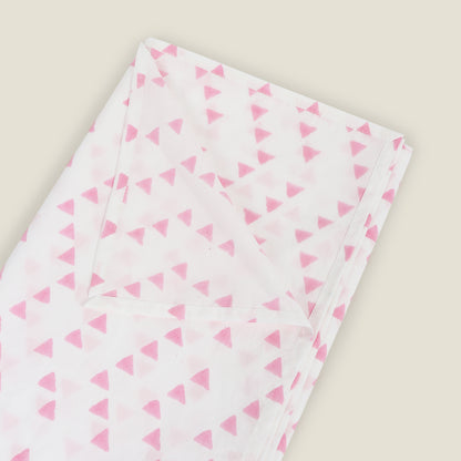 Pink Triangle Cot Sheet