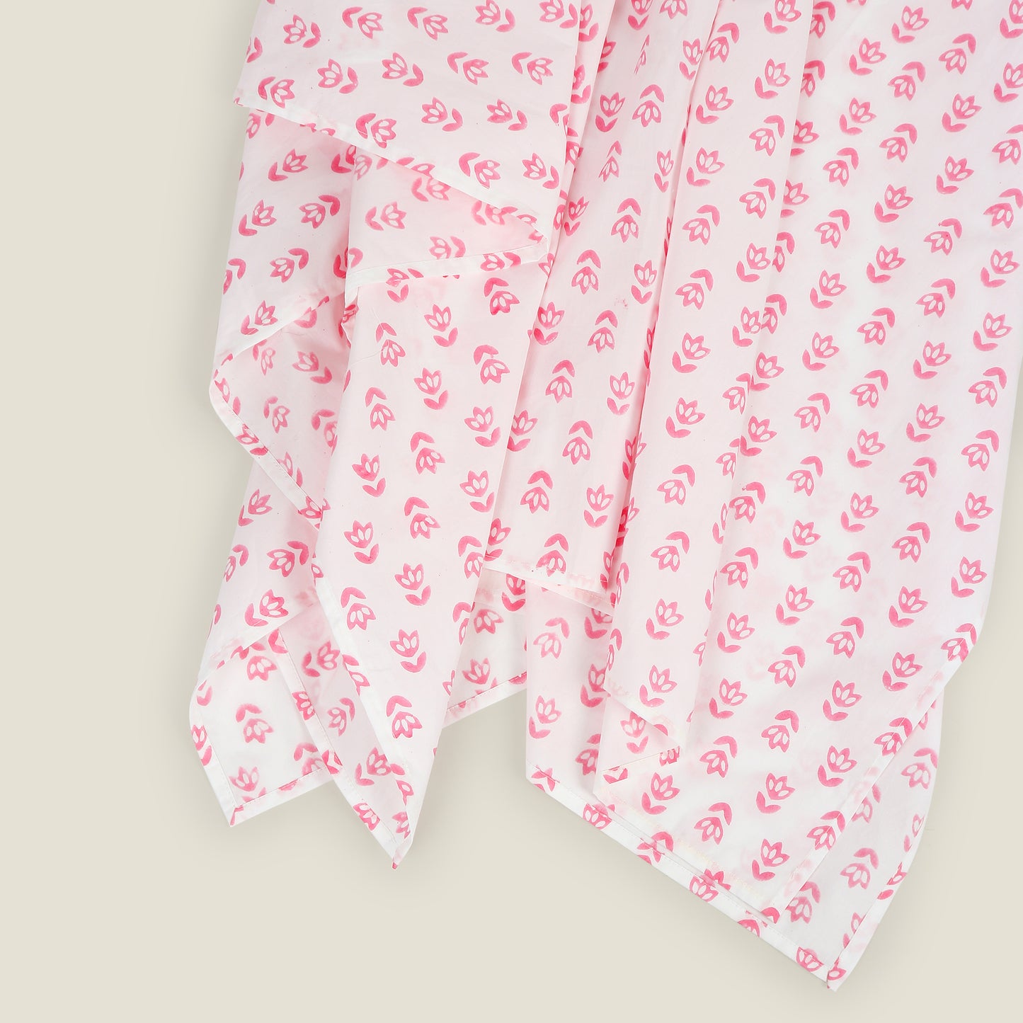 Pink Floral Cot Sheet