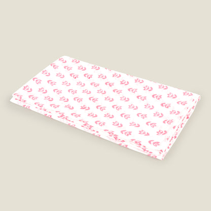 Pink Floral Cot Sheet