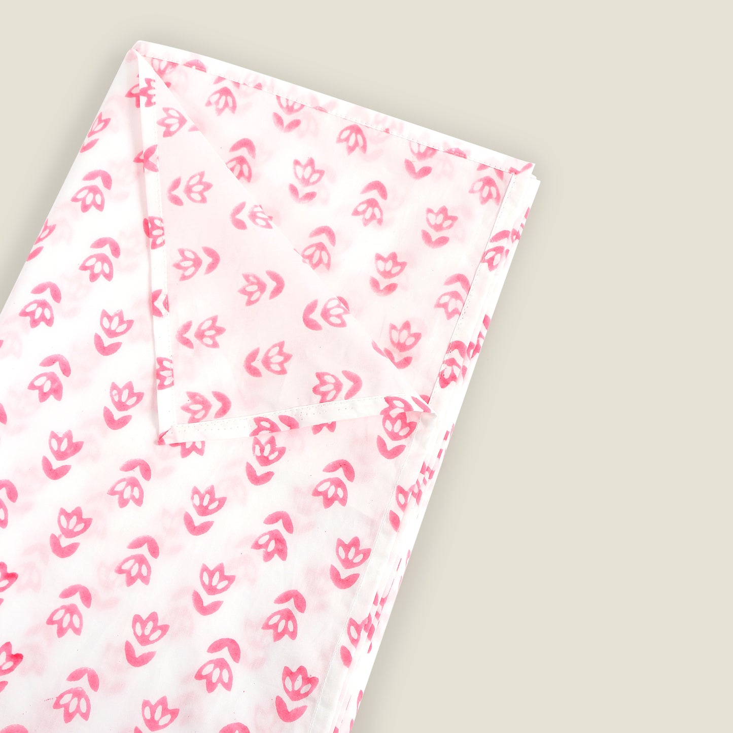 Pink Floral Cot Sheet