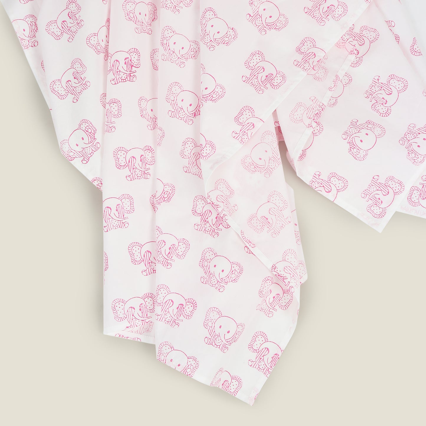 Pink Effa The Elephant Cot Sheet