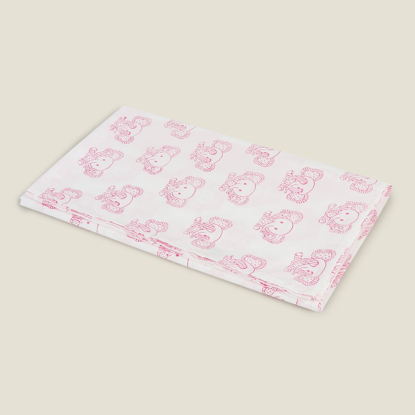 Pink Effa The Elephant Cot Sheet