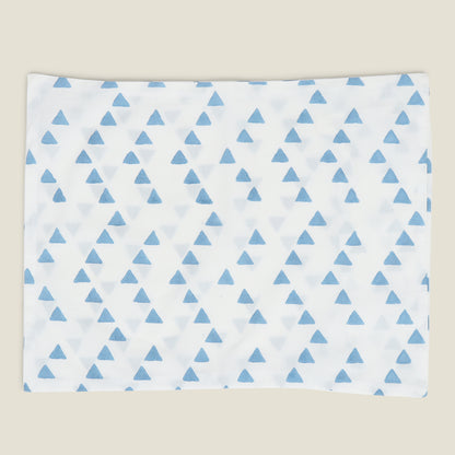 Blue Triangle Cot Sheet