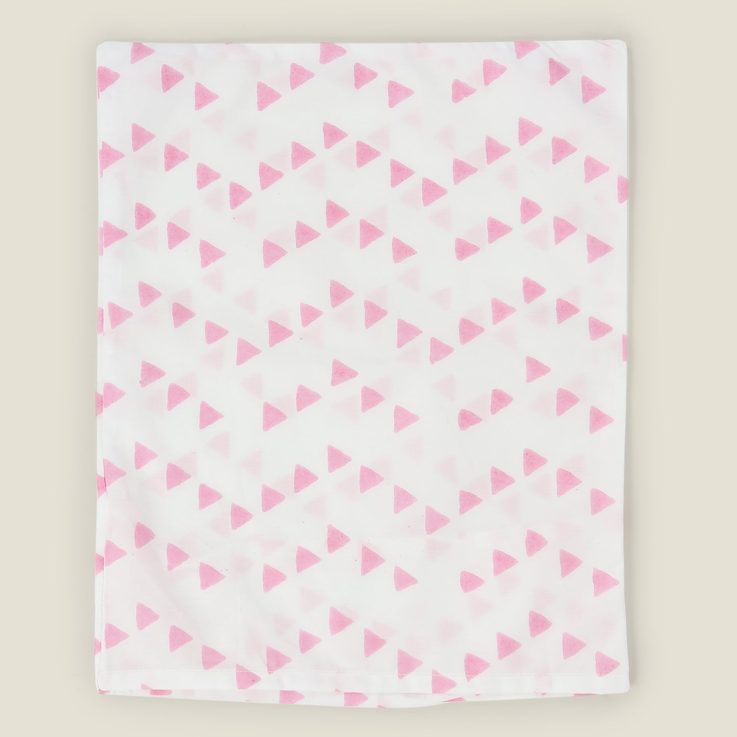 Pink Triangle Cot Sheet