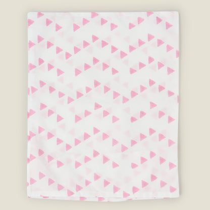 Pink Triangle Cot Sheet