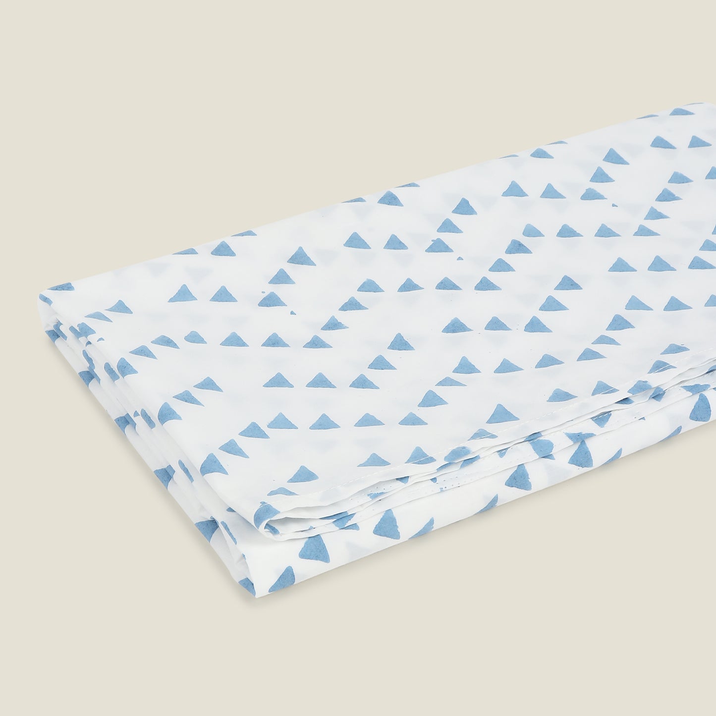 Blue Triangle Cot Sheet