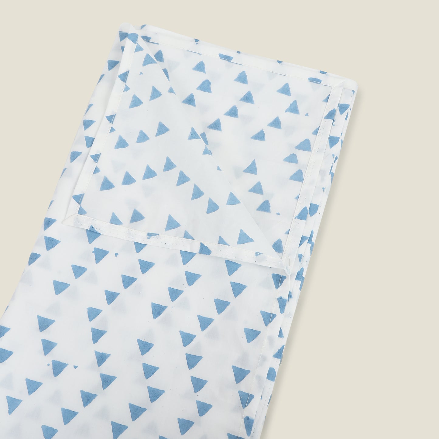 Blue Triangle Cot Sheet