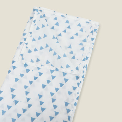 Blue Triangle Cot Sheet